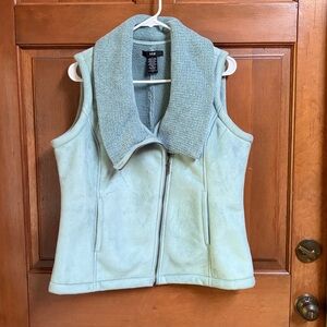 Kial Mint green Sleeveless Vest with Large Collar Size Large